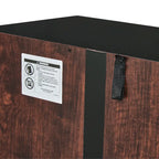 Meuble de rangement haut avec 8 portes et 4 étagères, meuble mural de rangement pour salon, cuisine, bureau, chambre, salle de bain