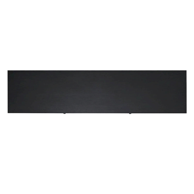 Meuble TV classique pour téléviseurs jusqu'à 80 pouces - Portes vitrées - Finition moderne - 65 L x 16 P x 23,625 H