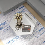 Table basse miroir - Table d'appoint diamant de cristal