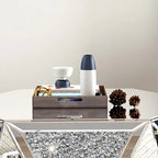 Table basse miroir - Table d'appoint diamant de cristal
