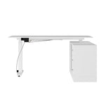 Bureau debout grande taille avec élévateur électrique - Plateau de 160x80cm en PC