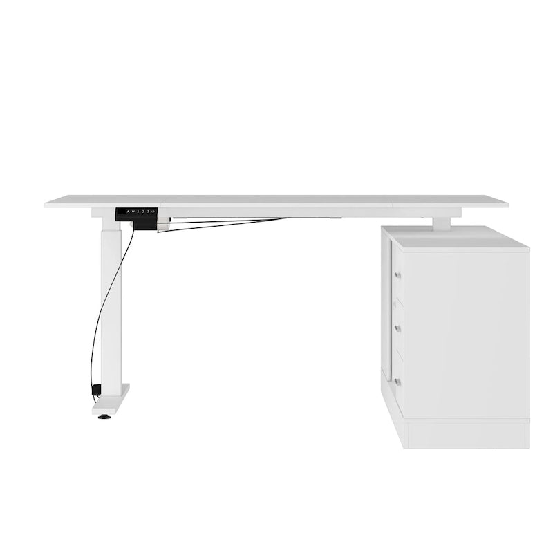Bureau debout grande taille avec élévateur électrique - Plateau de 160x80cm en PC