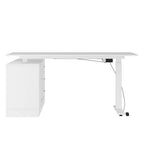 Bureau debout grande taille avec élévateur électrique - Plateau de 160x80cm en PC
