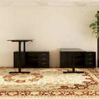 Bureau debout grande taille avec élévateur électrique - Plateau de 160x80cm en PC