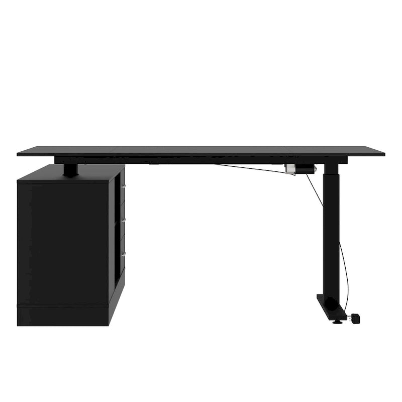 Bureau debout grande taille avec élévateur électrique - Plateau de 160x80cm en PC