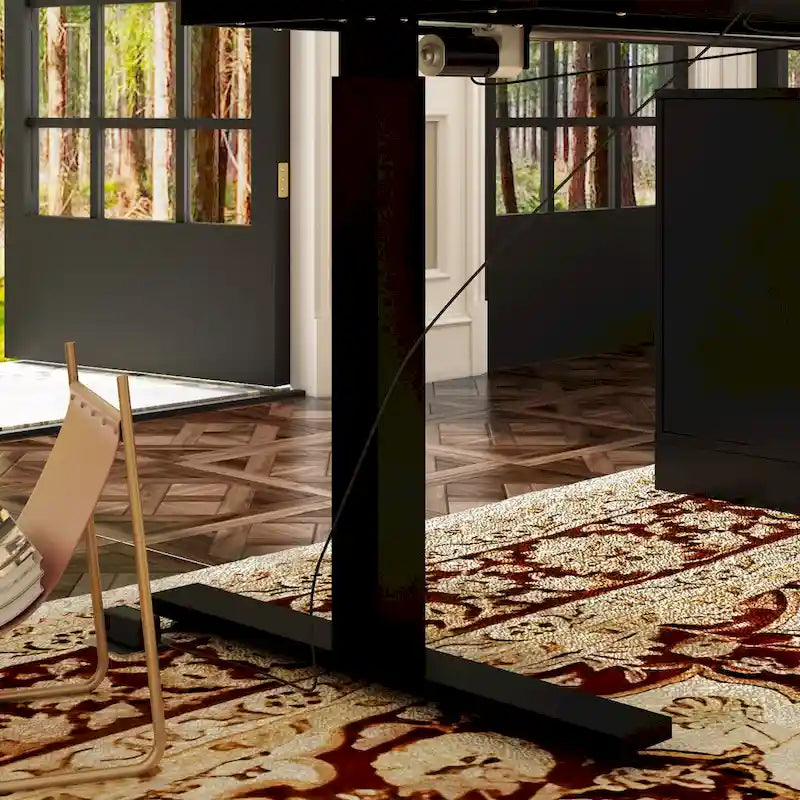 Bureau debout grande taille avec élévateur électrique - Plateau de 160x80cm en PC