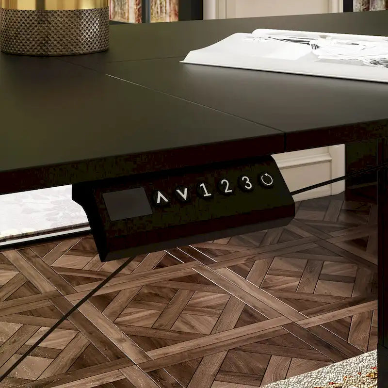 Bureau debout grande taille avec élévateur électrique - Plateau de 160x80cm en PC