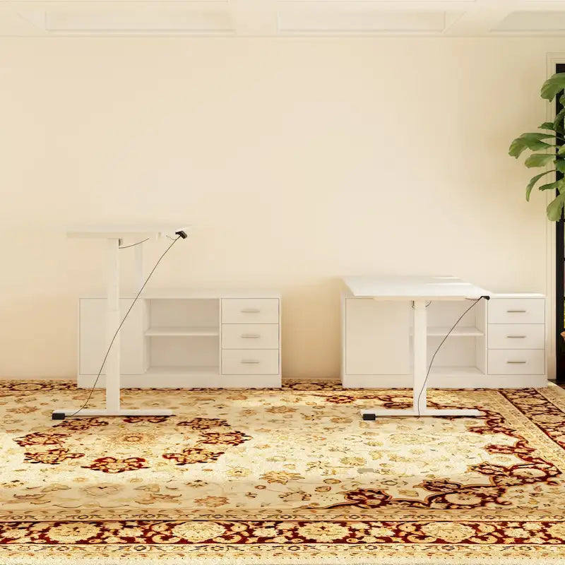 Bureau debout grande taille avec élévateur électrique - Plateau de 160x80cm en PC