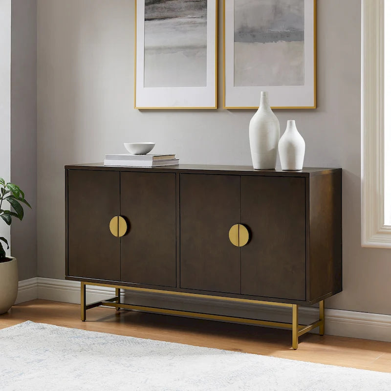 Buffet Marron Foncé/Doré