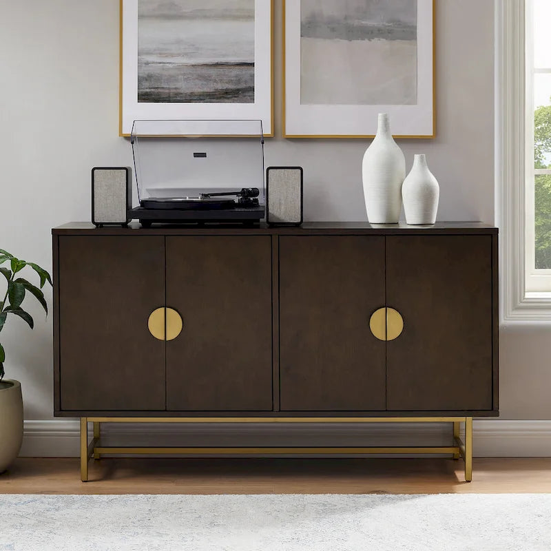 Buffet Marron Foncé/Doré