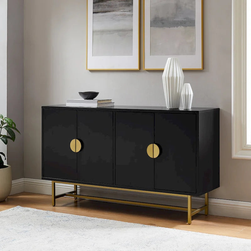 Buffet Marron Foncé/Doré