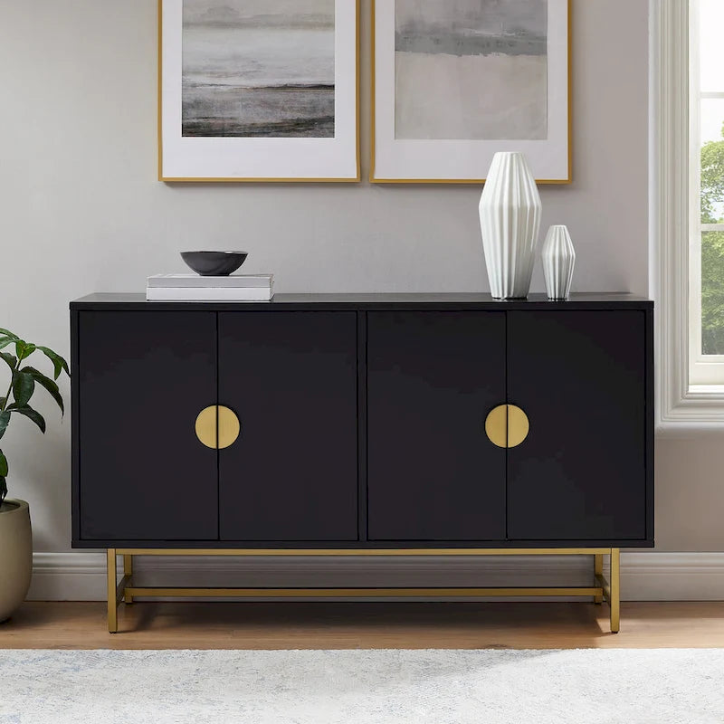 Buffet Marron Foncé/Doré