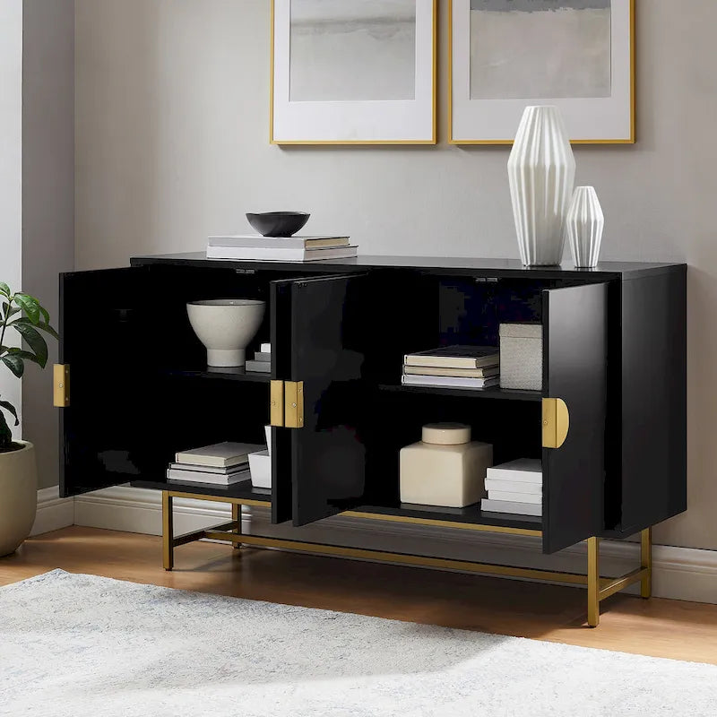 Buffet Marron Foncé/Doré