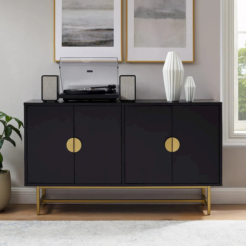 Buffet Marron Foncé/Doré