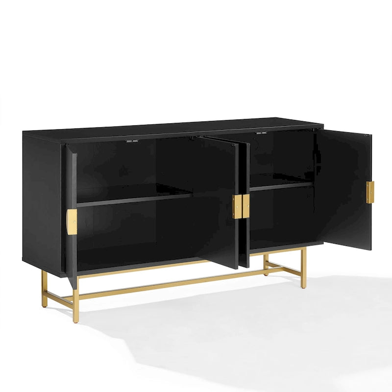 Buffet Marron Foncé/Doré