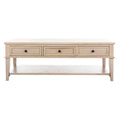 Table basse rectangulaire traditionnelle Sepia - 54 x 23,6 x 19,3 - 54Lx24Px19H