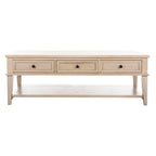 Table basse rectangulaire traditionnelle Sepia - 54 x 23,6 x 19,3 - 54Lx24Px19H