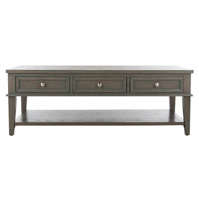 Table basse rectangulaire traditionnelle Sepia - 54 x 23,6 x 19,3 - 54Lx24Px19H