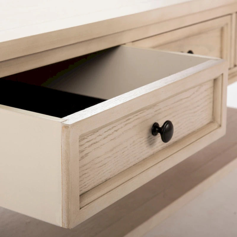 Table basse rectangulaire traditionnelle Sepia - 54 x 23,6 x 19,3 - 54Lx24Px19H