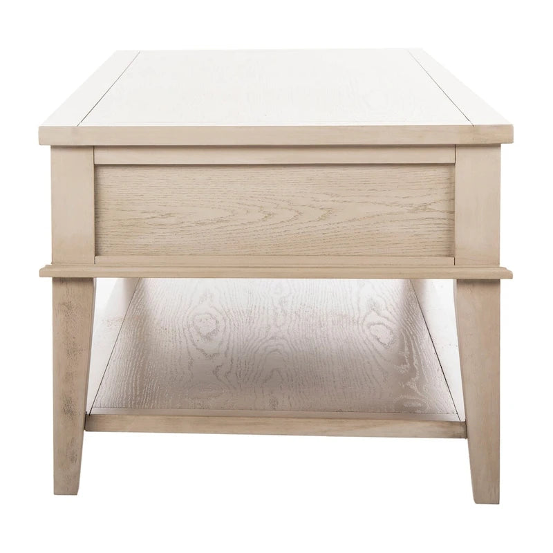 Table basse rectangulaire traditionnelle Sepia - 54 x 23,6 x 19,3 - 54Lx24Px19H