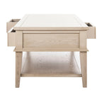 Table basse rectangulaire traditionnelle Sepia - 54 x 23,6 x 19,3 - 54Lx24Px19H