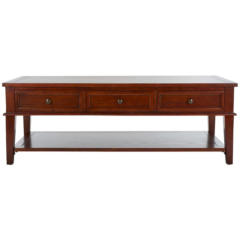 Table basse rectangulaire traditionnelle Sepia - 54 x 23,6 x 19,3 - 54Lx24Px19H