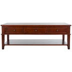 Table basse rectangulaire traditionnelle Sepia - 54 x 23,6 x 19,3 - 54Lx24Px19H