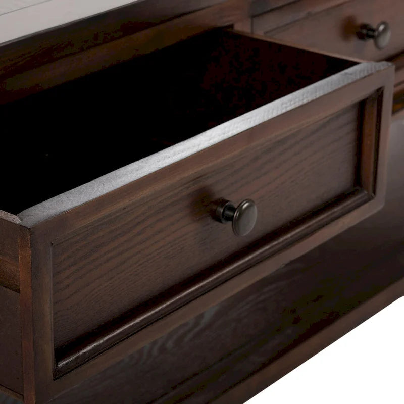 Table basse rectangulaire traditionnelle Sepia - 54 x 23,6 x 19,3 - 54Lx24Px19H