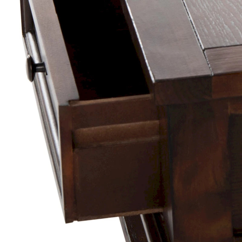 Table basse rectangulaire traditionnelle Sepia - 54 x 23,6 x 19,3 - 54Lx24Px19H