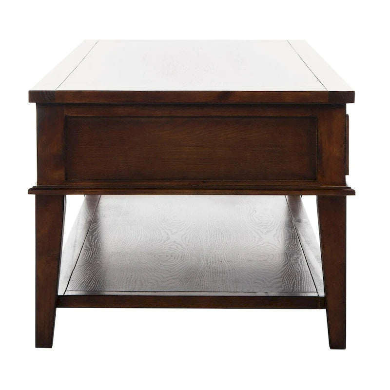 Table basse rectangulaire traditionnelle Sepia - 54 x 23,6 x 19,3 - 54Lx24Px19H