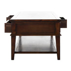Table basse rectangulaire traditionnelle Sepia - 54 x 23,6 x 19,3 - 54Lx24Px19H
