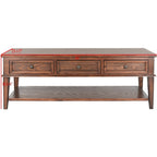 Table basse rectangulaire traditionnelle Sepia - 54 x 23,6 x 19,3 - 54Lx24Px19H