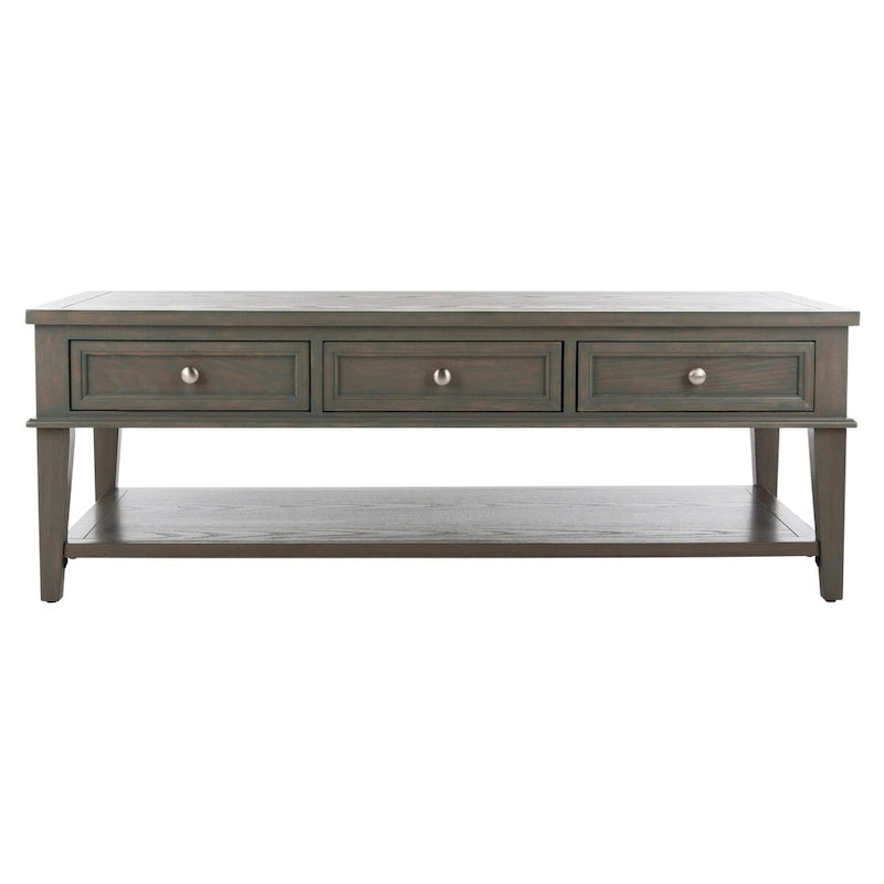 Table basse rectangulaire traditionnelle Sepia - 54 x 23,6 x 19,3 - 54Lx24Px19H