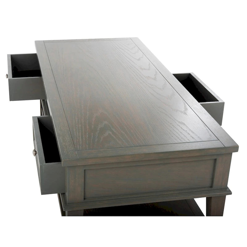 Table basse rectangulaire traditionnelle Sepia - 54 x 23,6 x 19,3 - 54Lx24Px19H
