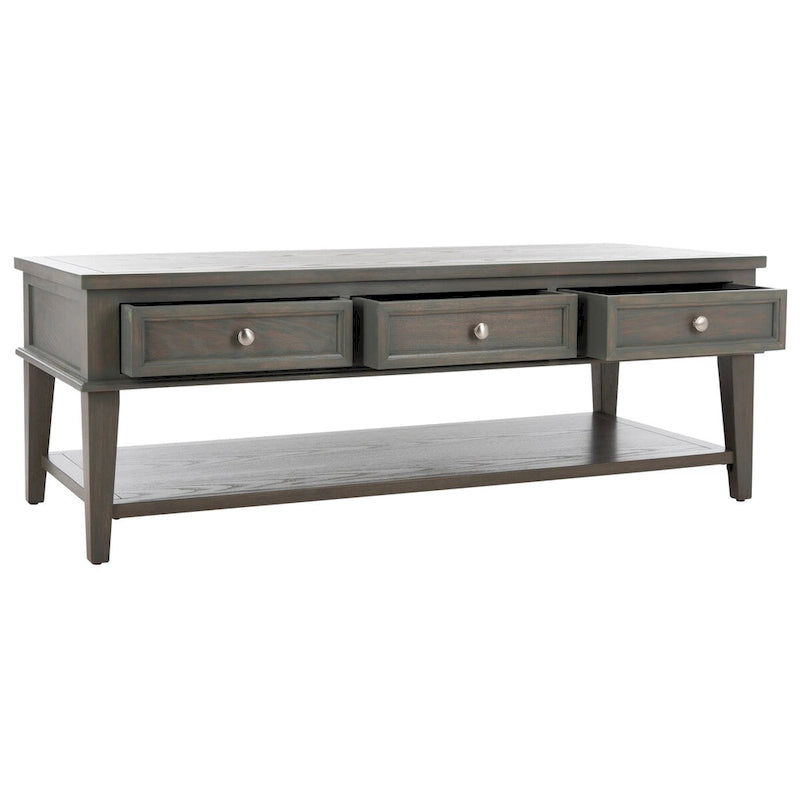 Table basse rectangulaire traditionnelle Sepia - 54 x 23,6 x 19,3 - 54Lx24Px19H