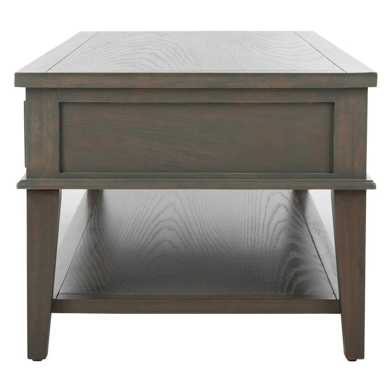 Table basse rectangulaire traditionnelle Sepia - 54 x 23,6 x 19,3 - 54Lx24Px19H
