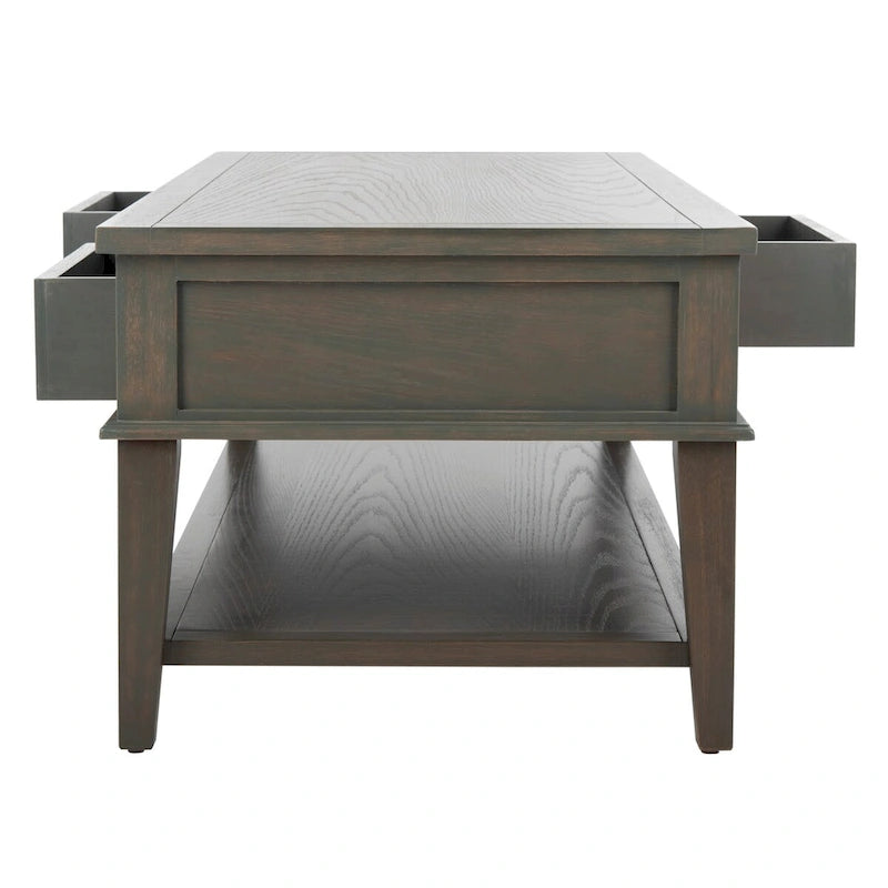Table basse rectangulaire traditionnelle Sepia - 54 x 23,6 x 19,3 - 54Lx24Px19H