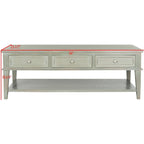 Table basse rectangulaire traditionnelle Sepia - 54 x 23,6 x 19,3 - 54Lx24Px19H