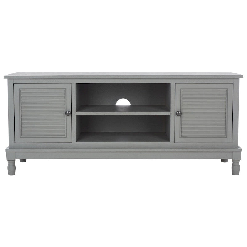 Meuble TV 2 portes 1 étagère - 47 L x 16 P x 20 H - 47Lx16Px20H