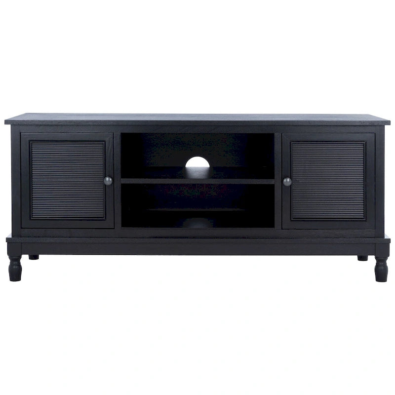 Meuble TV 2 portes 1 étagère - 47 L x 16 P x 20 H - 47Lx16Px20H
