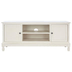 Meuble TV 2 portes 1 étagère - 47 L x 16 P x 20 H - 47Lx16Px20H