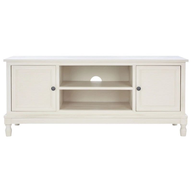 Meuble TV 2 portes 1 étagère - 47 L x 16 P x 20 H - 47Lx16Px20H