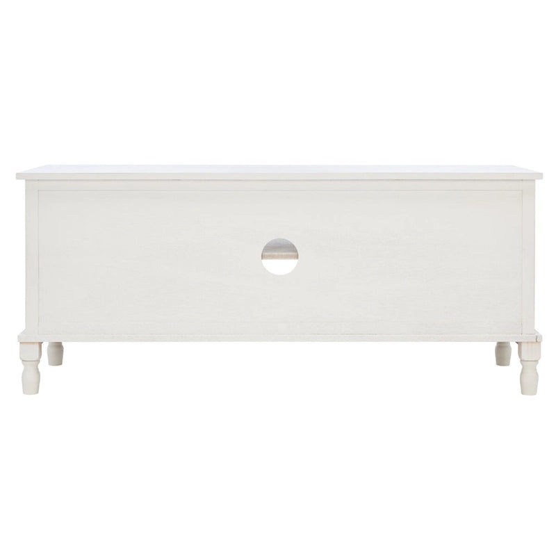 Meuble TV 2 portes 1 étagère - 47 L x 16 P x 20 H - 47Lx16Px20H