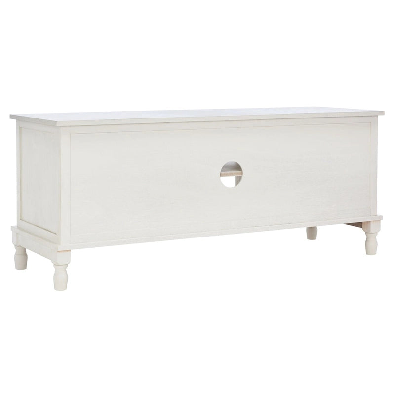 Meuble TV 2 portes 1 étagère - 47 L x 16 P x 20 H - 47Lx16Px20H