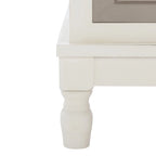 Meuble TV 2 portes 1 étagère - 47 L x 16 P x 20 H - 47Lx16Px20H
