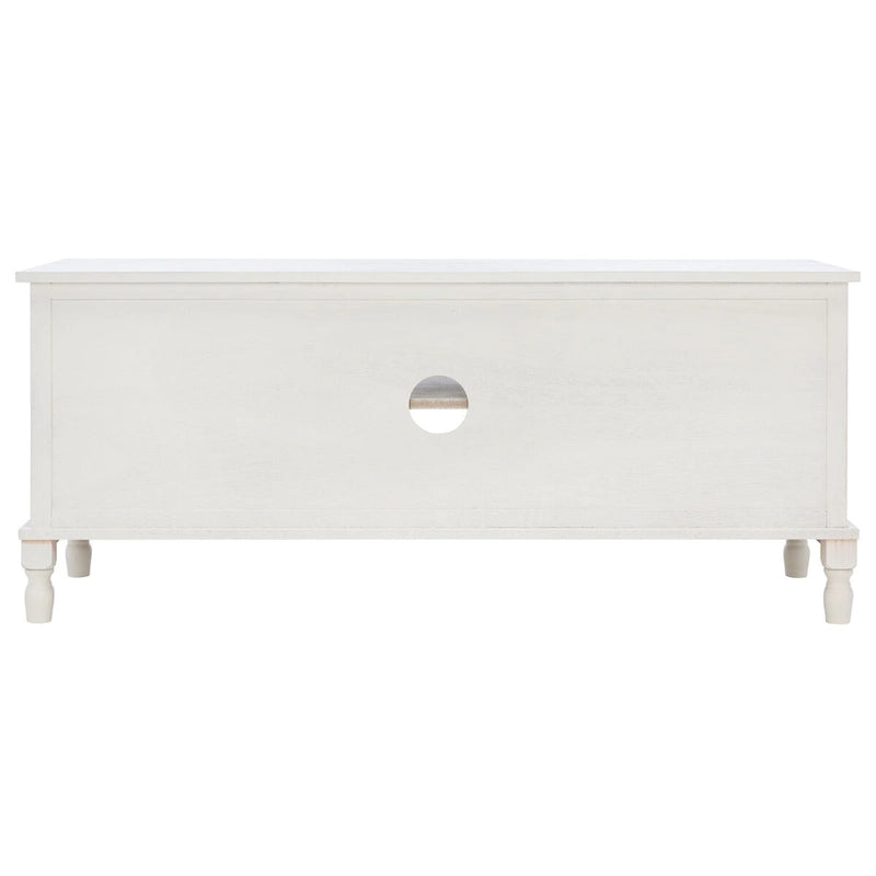 Meuble TV 2 portes 1 étagère - 47 L x 16 P x 20 H - 47Lx16Px20H