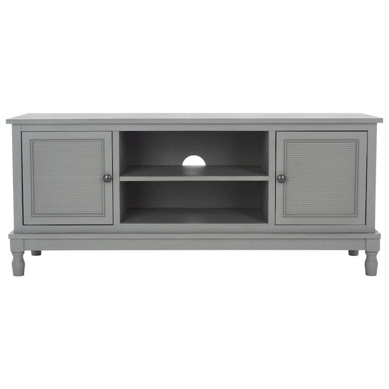 Meuble TV 2 portes 1 étagère - 47 L x 16 P x 20 H - 47Lx16Px20H