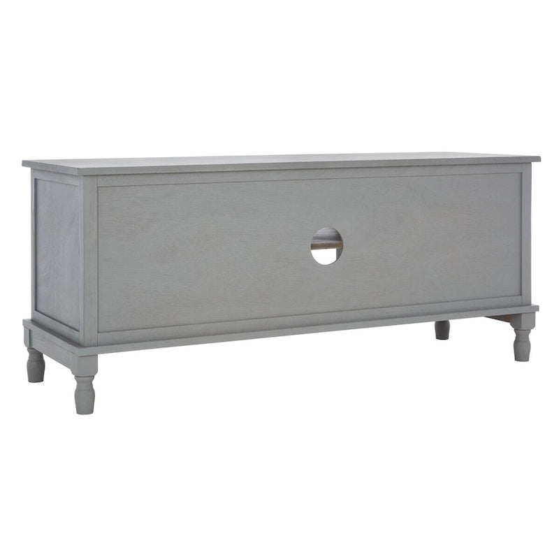 Meuble TV 2 portes 1 étagère - 47 L x 16 P x 20 H - 47Lx16Px20H