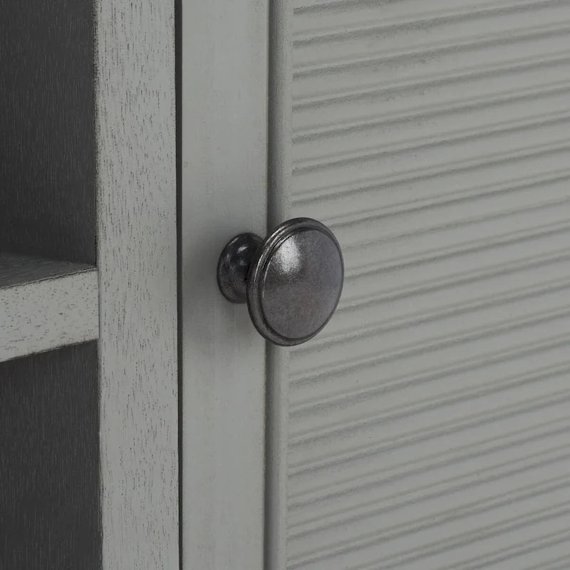 Meuble TV 2 portes 1 étagère - 47 L x 16 P x 20 H - 47Lx16Px20H