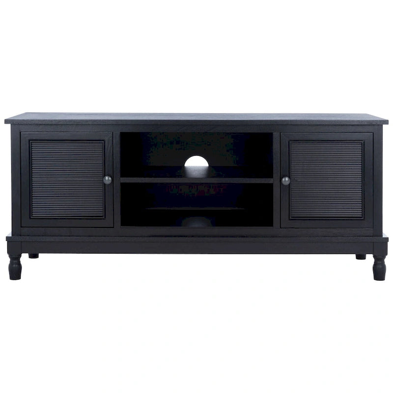 Meuble TV 2 portes 1 étagère - 47 L x 16 P x 20 H - 47Lx16Px20H